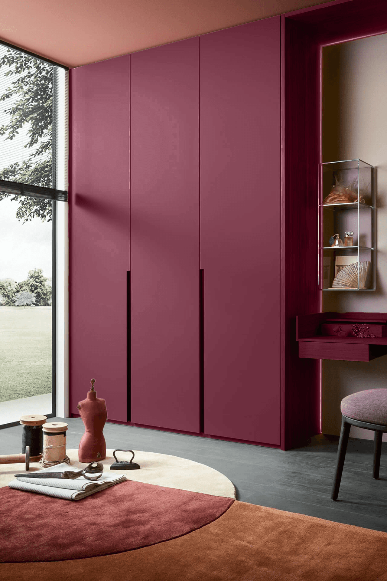 Armoire finition Pourpre impérial